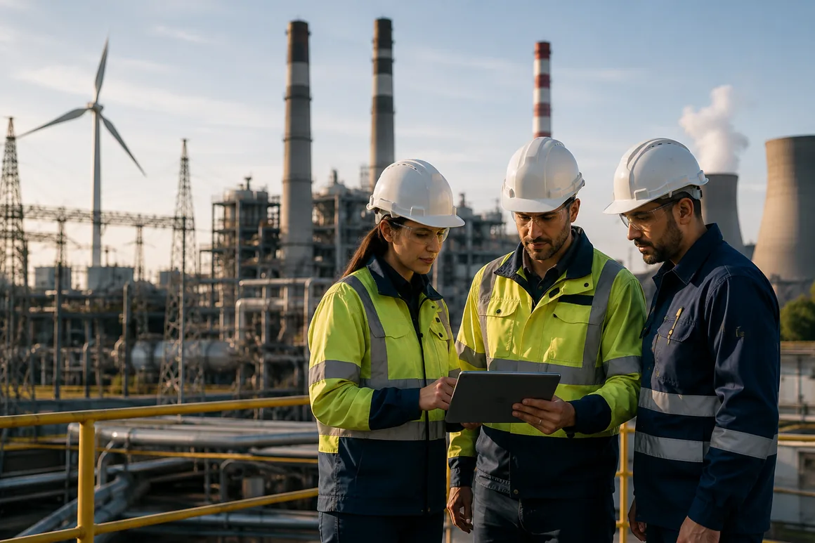 Enerji tesisi ve saha operasyonlarında görev yapan teknik ekipler