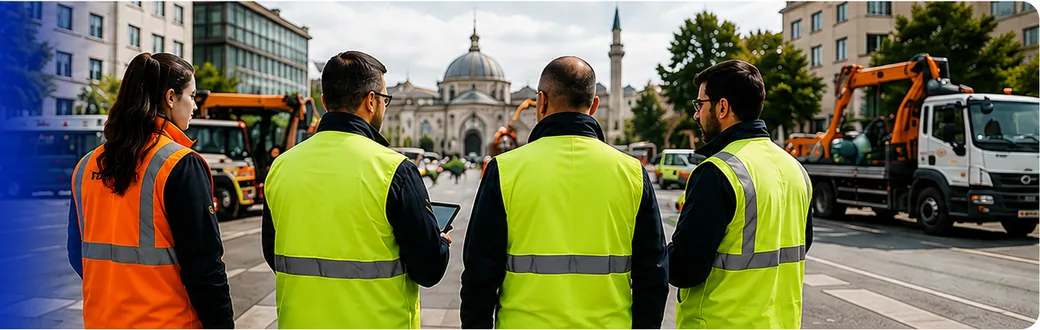Kamu ve belediye operasyonlarını temsil eden görsel