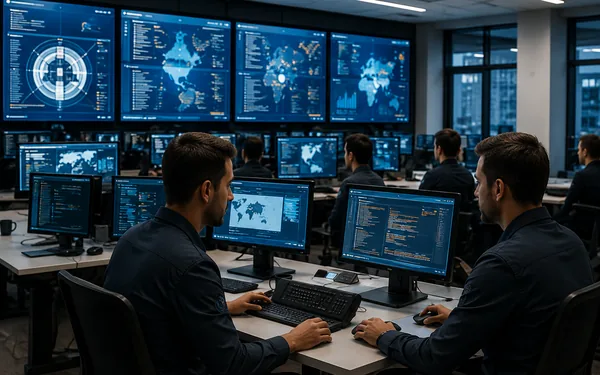 Teknik/operasyon ekibinin birlikte çalıştığı profesyonel operasyon ortamı