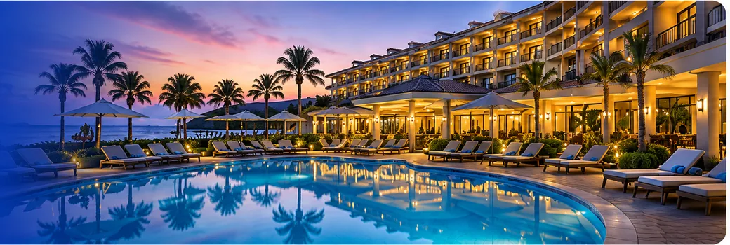 Havuzlu resort / otel görseli